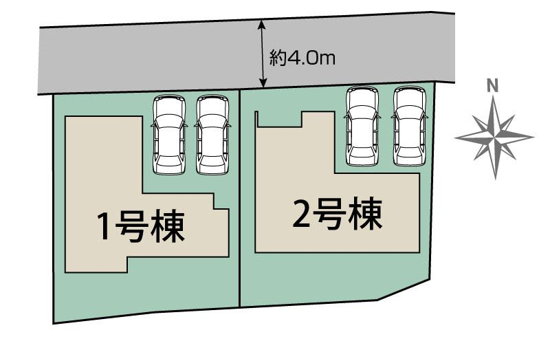 ブルーミングガーデン仙台市青葉区中江２丁目２棟の見取り図