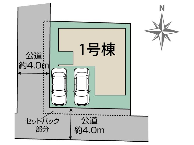 ブルーミングガーデン愛西市渕高町四ノ割１棟の見取り図
