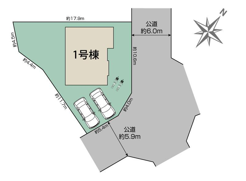 香芝市西真美2丁目2期1棟 区画図