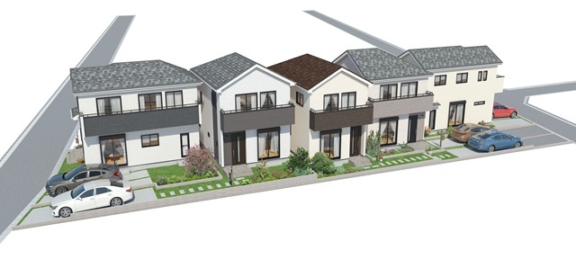 完成予想図です。
※外構等は実際と異なる場合があります。相違する場合は完成時の形状を優先とします。