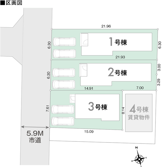 リナージュ木更津市清見台東２丁目０１期の見取り図