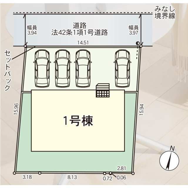 クレイドルガーデン福岡市南区老司 第15の見取り図