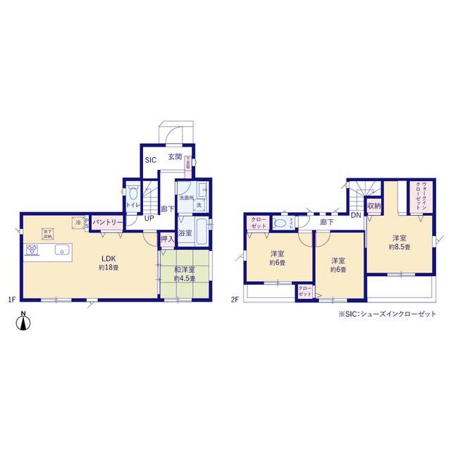 グラファーレ4359横浜市富岡西９期１棟の見取り図