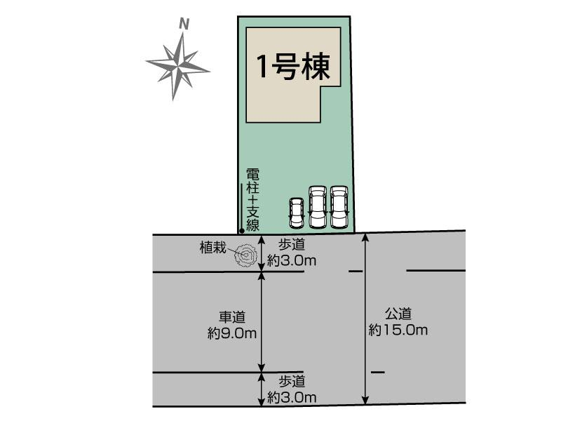 羽生市南羽生1丁目1棟 区画図