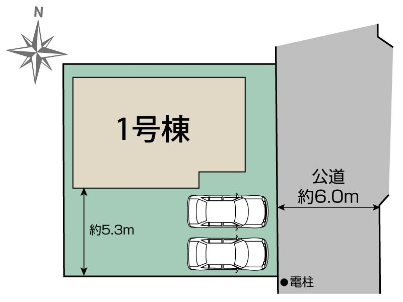 松戸市八ケ崎6丁目2期1棟 区画図
