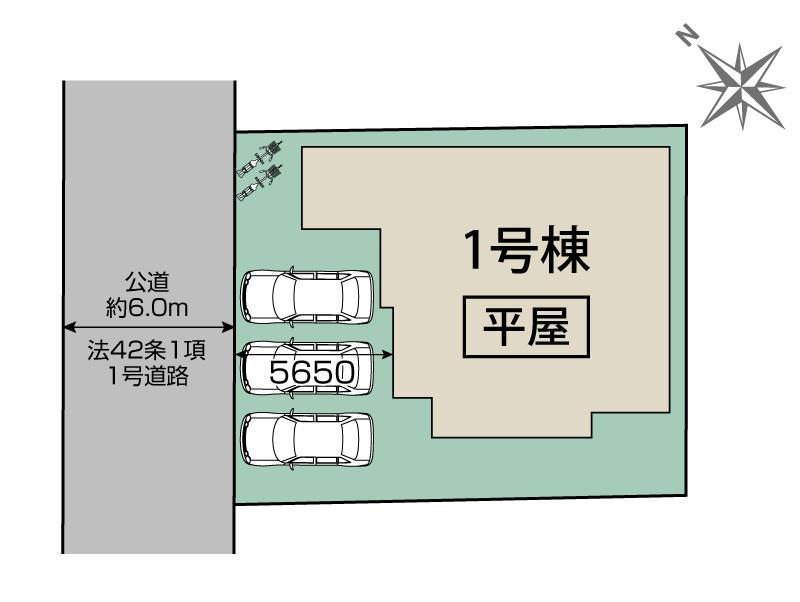 ブルーミングガーデン川越市日東町２期１棟の見取り図
