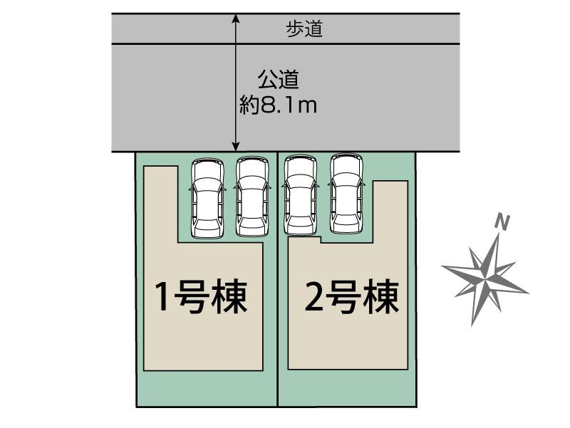 ブルーミングガーデン仙台市泉区友愛町２棟の見取り図