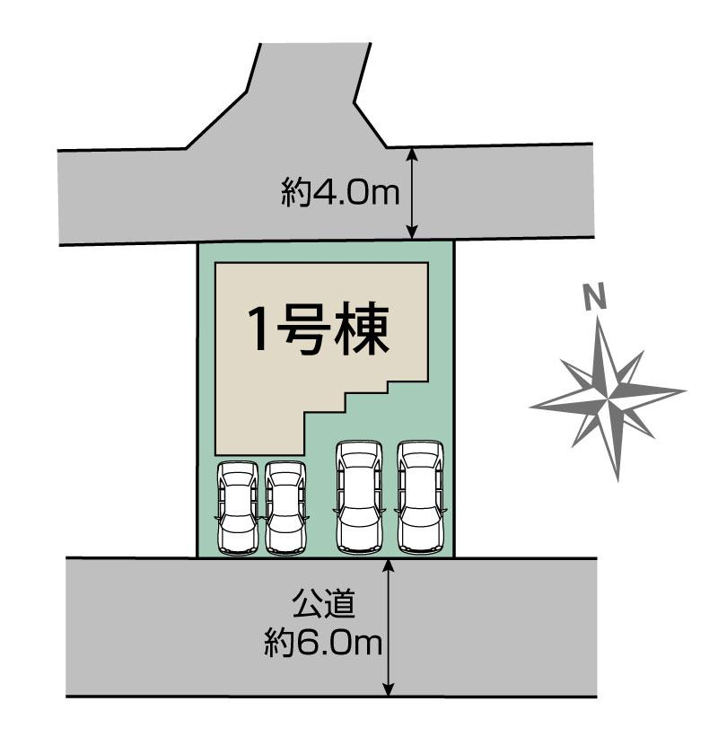 栃木市大平町富田1棟 区画図