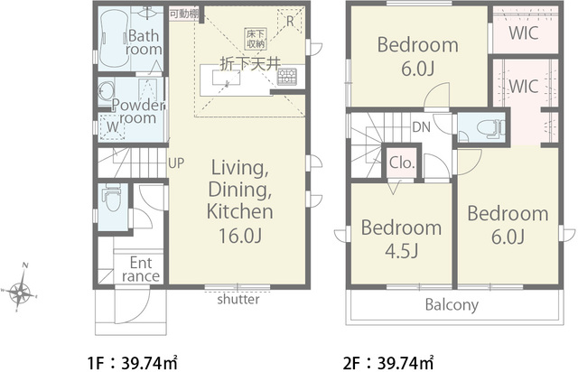 リナージュ武蔵村山三ツ藤１丁目　第１期の見取り図