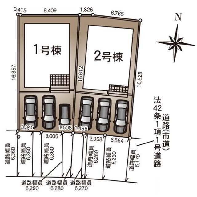 クレイドルガーデン長崎市かき道 第4の見取り図