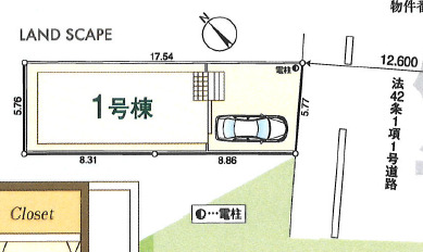 クレイドルガーデン鶴ヶ島市富士見 第1の見取り図