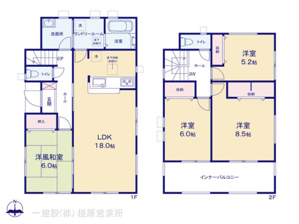 リーブルガーデン桜井市東新堂５期の見取り図
