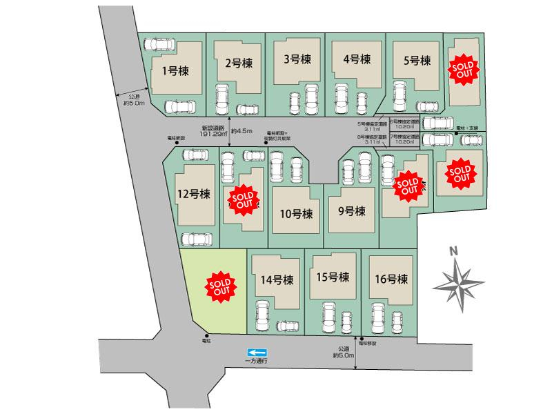 ブルーミングガーデン西東京市泉町３丁目１６棟の見取り図
