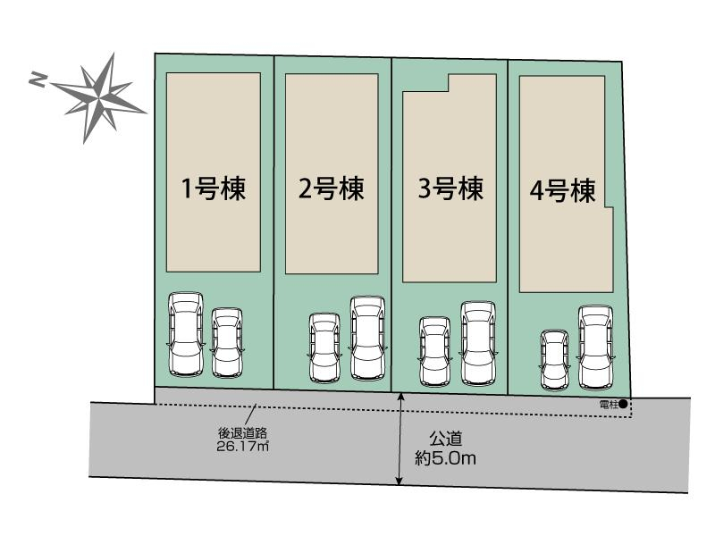 ブルーミングガーデン東村山市野口町２丁目４棟の見取り図