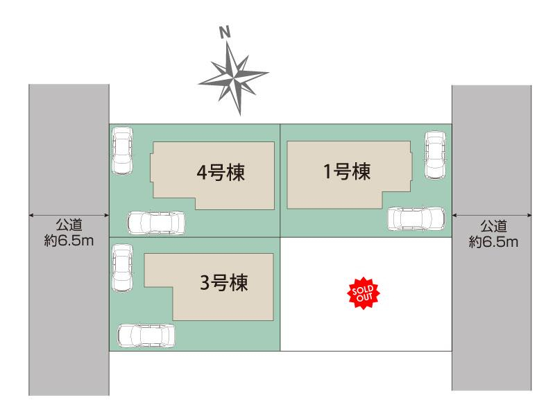 ブルーミングガーデン横浜市泉区緑園７丁目４棟の見取り図