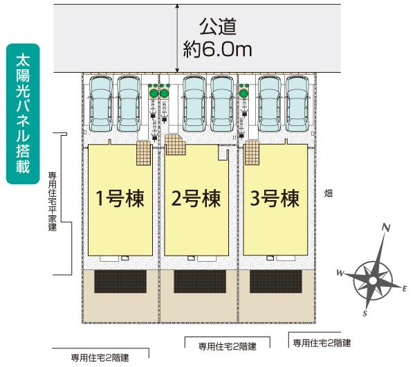 久喜市栗原4丁目3棟 区画図