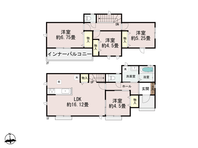 ハートフルタウン宮崎市下北方町1181番の見取り図