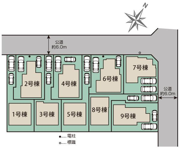 ブルーミングガーデン羽村市緑ヶ丘４丁目９棟の見取り図
