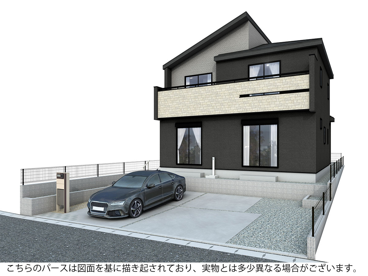 外観完成予想パース 