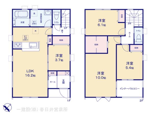 リーブルガーデン蟹江町富吉駅北の見取り図