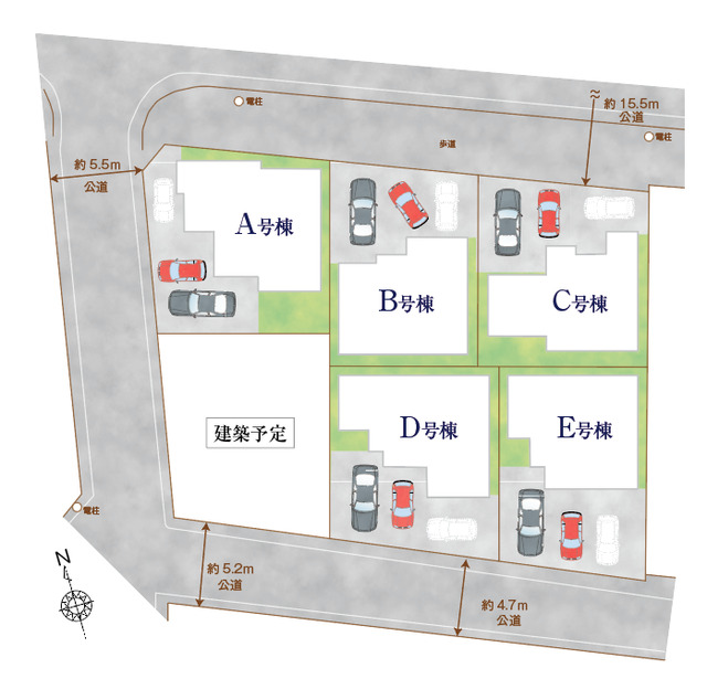 ハートフルタウン(那覇）名護市宮里3丁目の見取り図