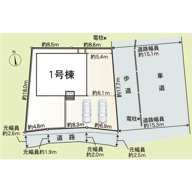 クレイドルガーデン亀山市天神 第2の見取り図