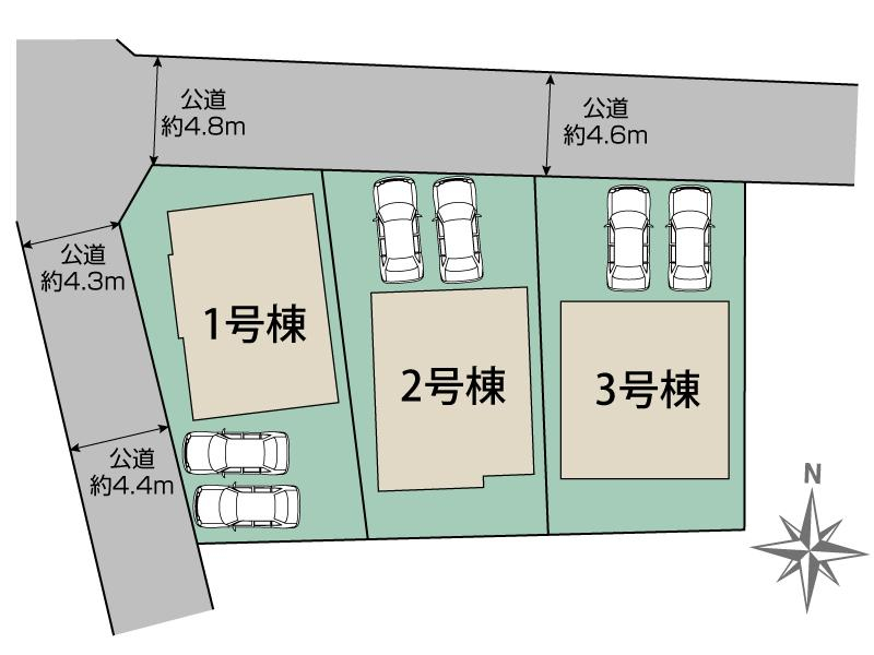 木更津市祇園2丁目3棟 区画図