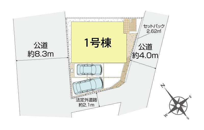 ブルーミングガーデン横浜市泉区上飯田町２期１棟の見取り図
