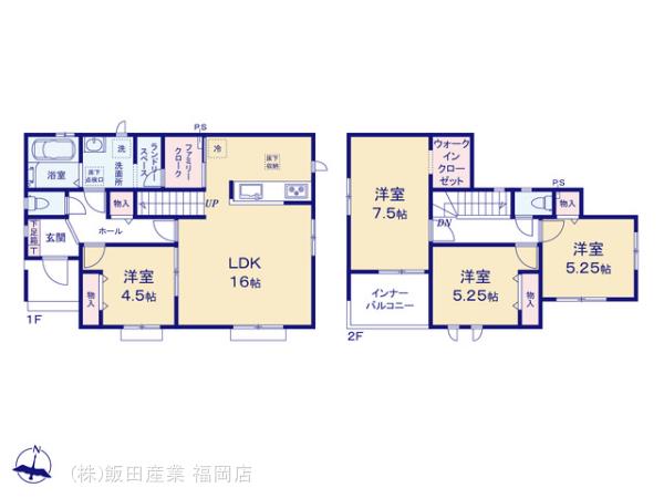 ハートフルタウン糸島市板持2丁目540番の見取り図