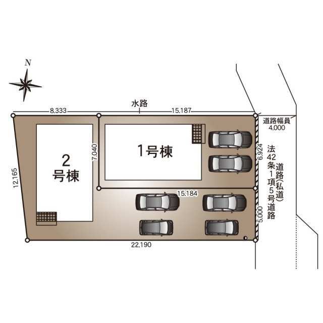 クレイドルガーデン時津町浜田郷 第1の見取り図