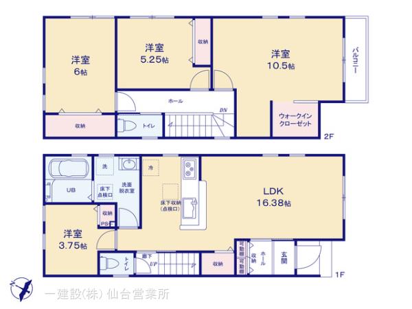 リーブルガーデン利府町神谷沢Ⅰの見取り図