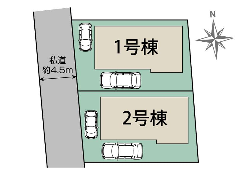 ブルーミングガーデン八千代市大和田新田３期２棟の見取り図