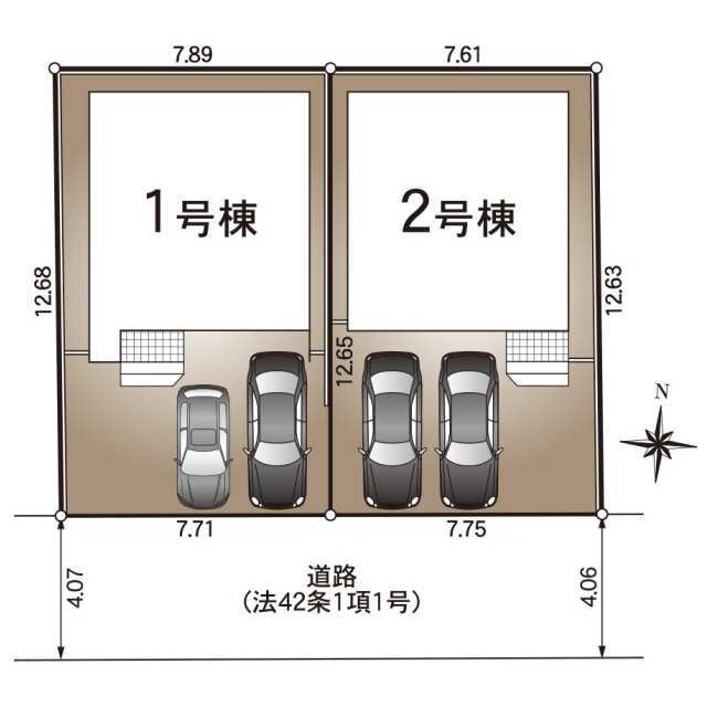クレイドルガーデン岡崎市上地町 第8の見取り図
