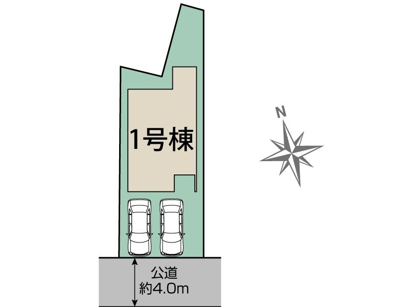 ブルーミングガーデン名古屋市中川区荒子５丁目１棟の見取り図