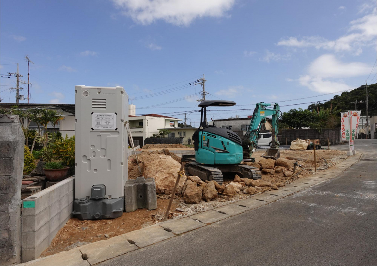 ブルーミングガーデンうるま市赤道１期２棟の外観②