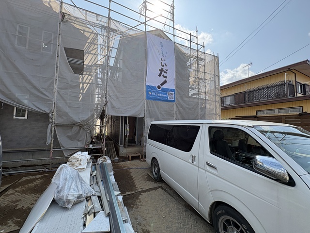 【全体外観】「地震に強い家」を飯田産業オリジナルの「I.D.S工法」で実現しました。お客様に安心して暮らすことができる住まいを提供いたします。