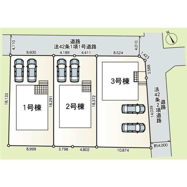 クレイドルガーデン石岡市東光台 第4の見取り図