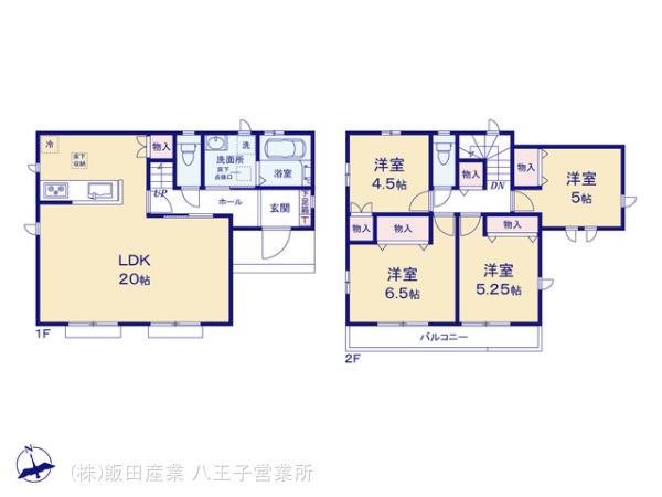 ハートフルタウン八王子弐分方町10期の見取り図