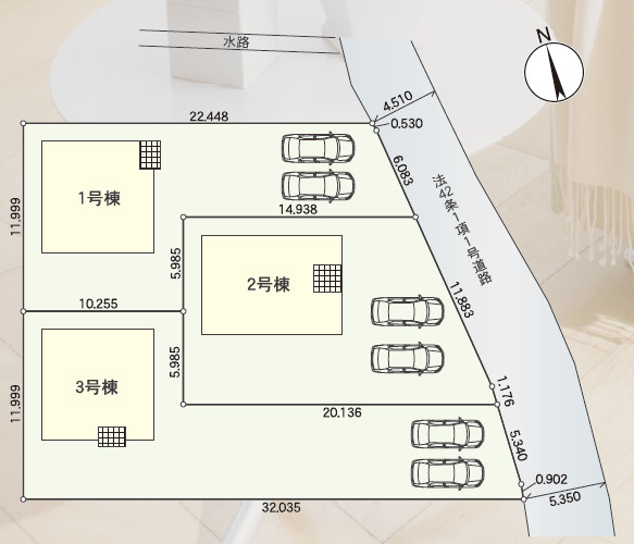 クレイドルガーデン高萩市高萩 第2の見取り図