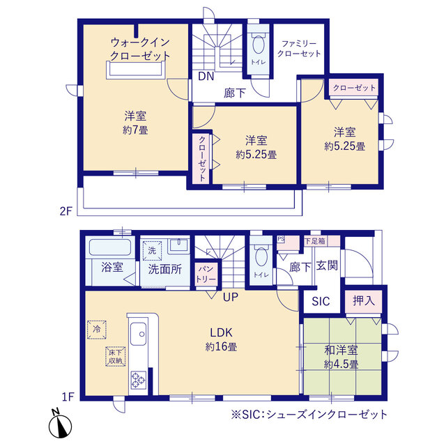 グラファーレ4332青梅市畑中２棟の見取り図