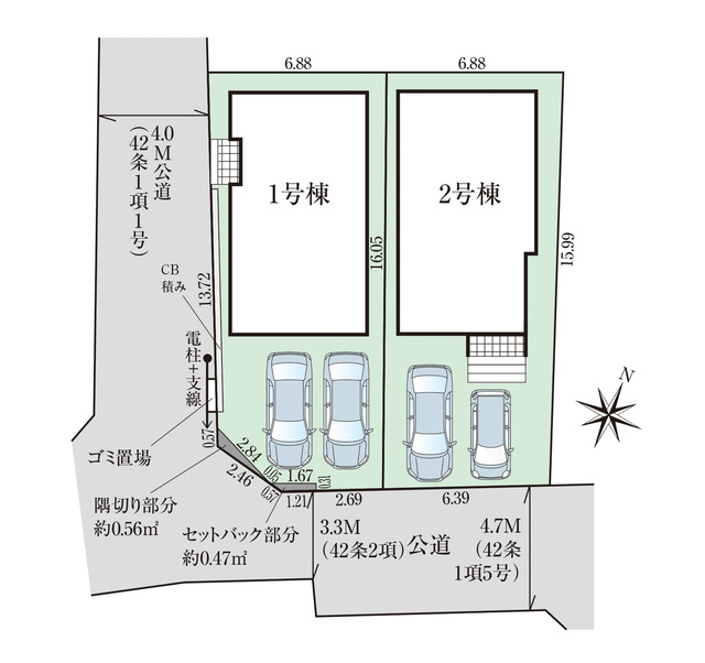 グラファーレ4346岸和田市八幡町２棟の見取り図