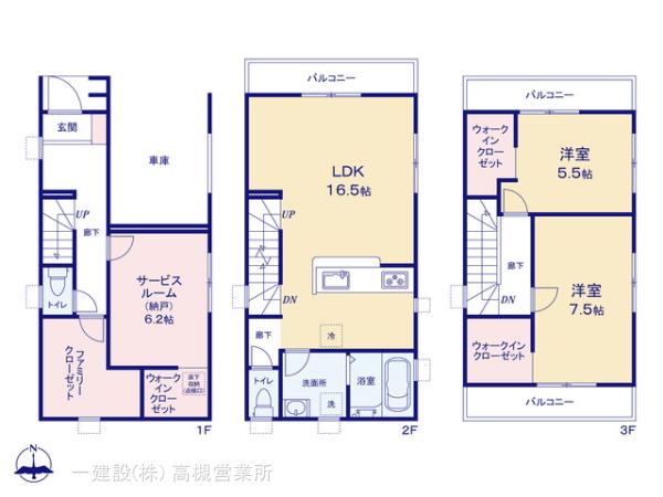 リーブルガーデン池田市豊島北５期の見取り図