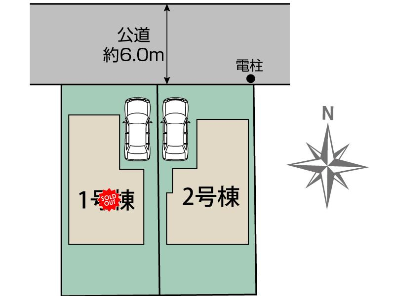 ブルーミングガーデン国分寺市北町１丁目２棟の見取り図