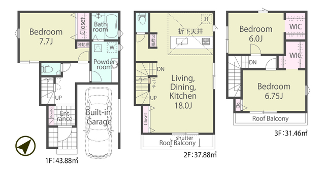 【２号棟】間取図