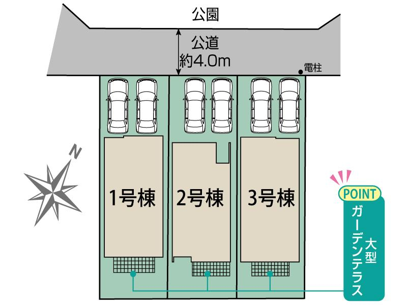 ブルーミングガーデン習志野市藤崎３丁目３棟の見取り図