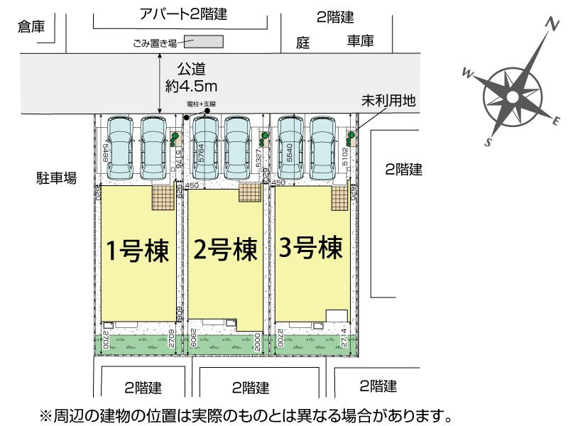 狭山市富士見1丁目3棟 区画図