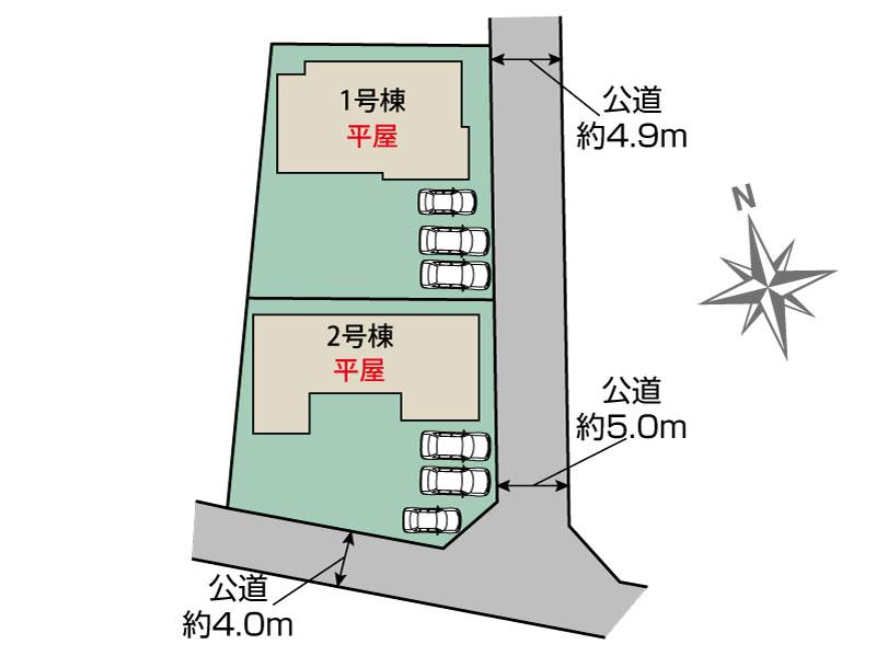 みどり市大間々町大間々2棟 区画図
