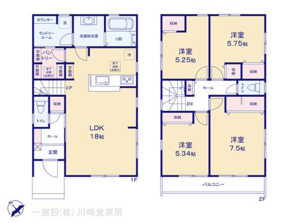 リーブルガーデン瀬谷区東野台の見取り図