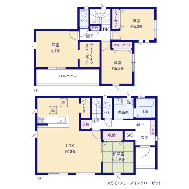 グラファーレ4368山形市印役町２期２棟の見取り図
