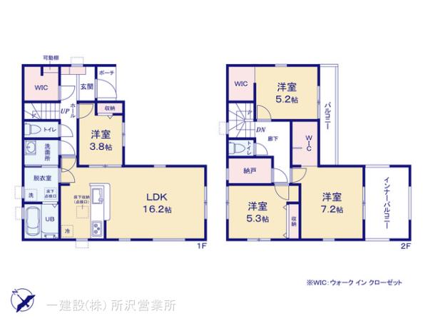 リーブルガーデン入間東藤沢第8期の見取り図